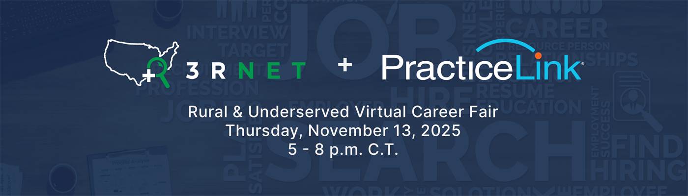 3RNET + PracticeLink Virtual Career Fair